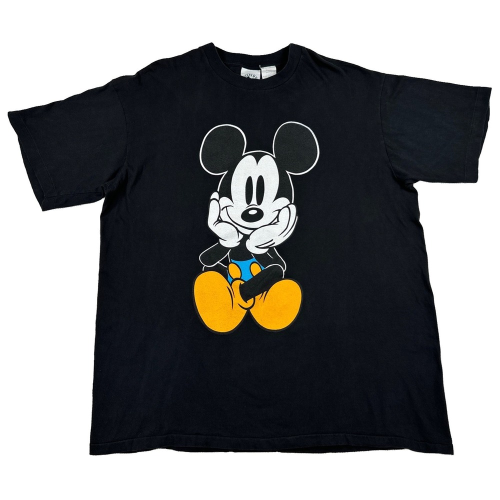 Vintage Mickey & CO Mickey Mouse Sitting T-Shirt Adult 2XL Double Sided